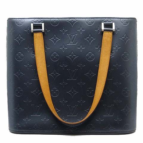Louis Vuitton Monogram Matte Stockton Tote Navy — view 4