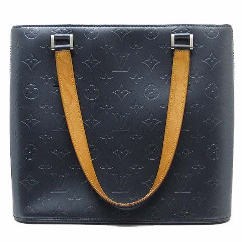 Louis Vuitton Monogram Matte Stockton Tote Navy — view 2