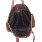 Loewe Anagram Tote Suede Brown YT OH — view 6