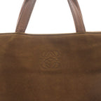 Loewe Anagram Tote Suede Brown YT OH — view 8