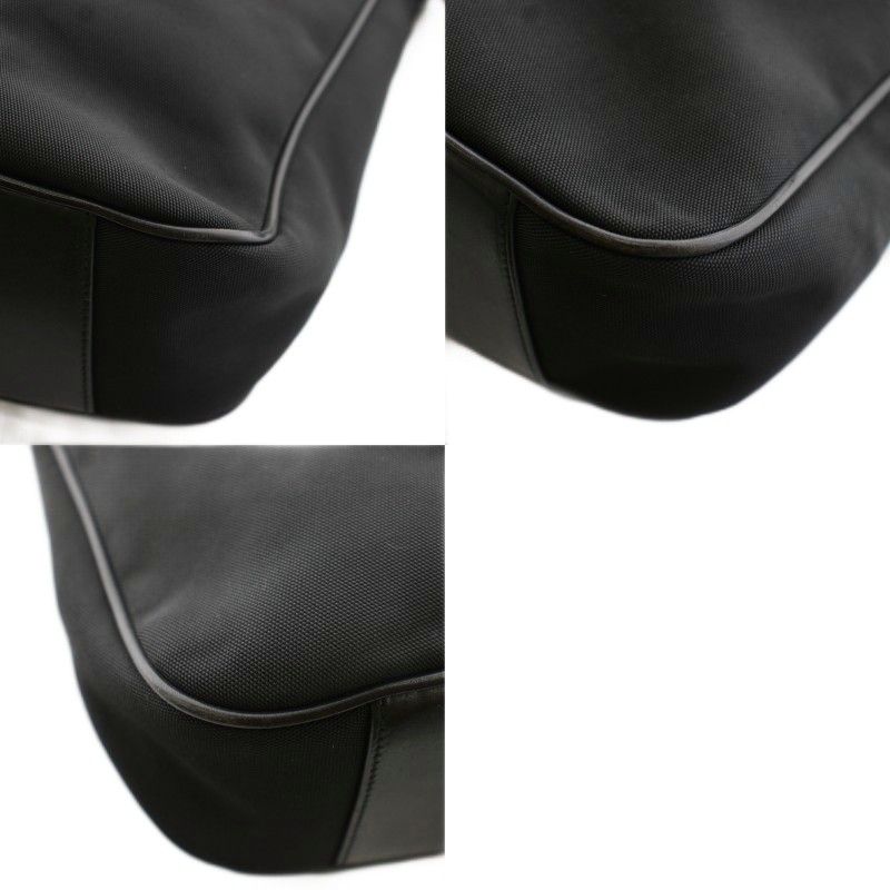 Gucci Bamboo Line Shoulder Bag 2-Way Nylon Leather Black 001 YT — view 9