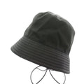 Prada Bucket Hat Wide Brim M Black Triangle Plate YM