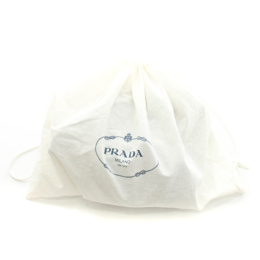Prada Bucket Hat Wide Brim M Black Triangle Plate YM — view 8