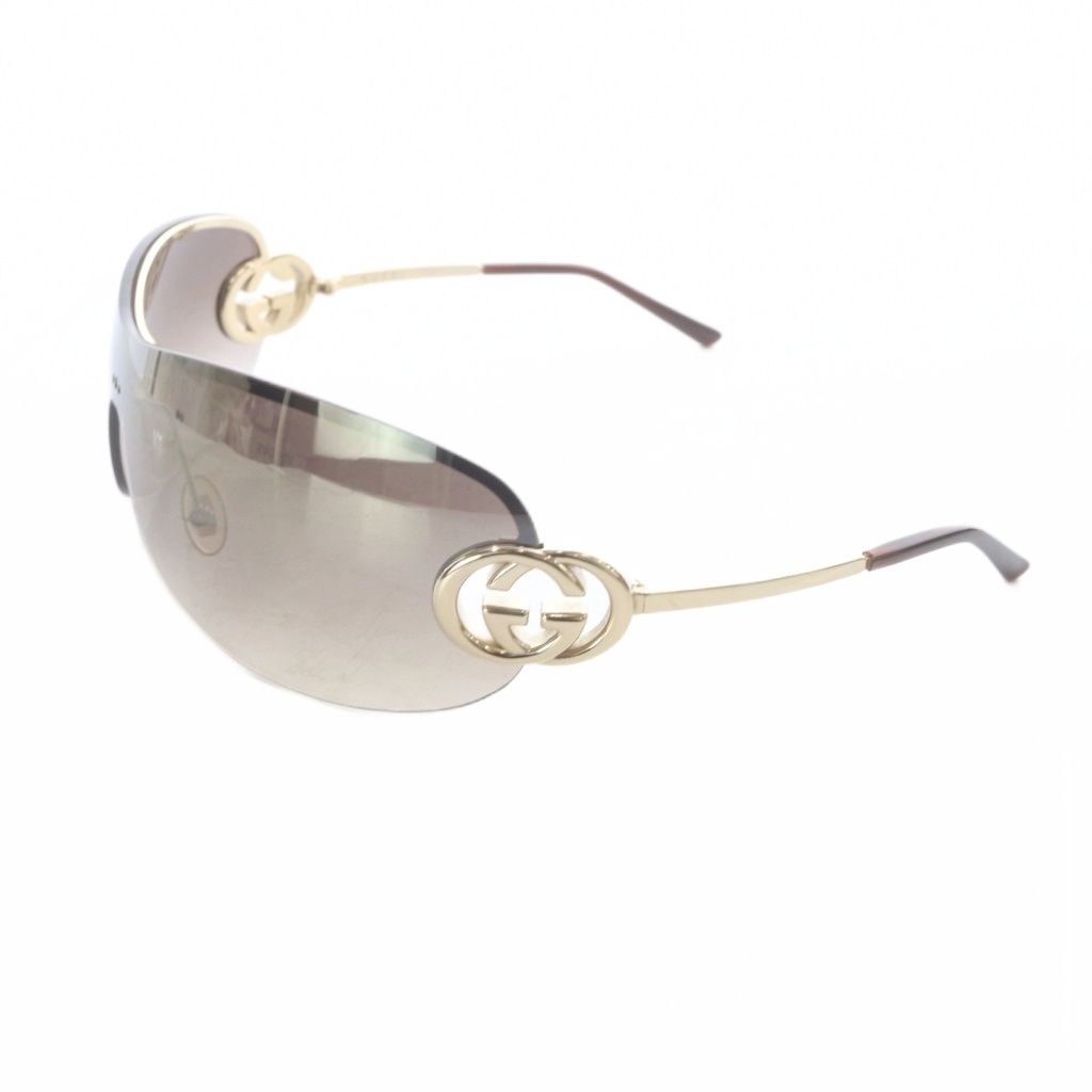 Gucci Sunglasses Logo Brown Gold Color GG Eyewear — view 4