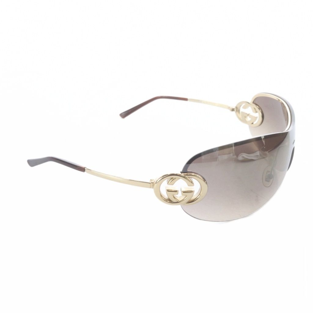 Gucci Sunglasses Logo Brown Gold Color GG Eyewear — view 8