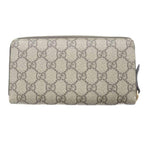 Gucci GG Supreme Zip Around Wallet Brown — view 2