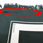 Hermes Heaven Carre 80 Exlibris with Fringe Scarf Deep Green Bicolor — view 5