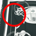 Hermes Heaven Carre 80 Exlibris with Fringe Scarf Deep Green Bicolor — view 4