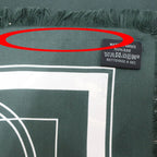 Hermes Heaven Carre 80 Exlibris with Fringe Scarf Deep Green Bicolor — view 6