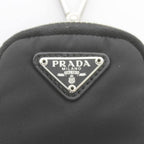 Prada Re-Nylon Mini Pouch Charm Case Key Chain Black MW — view 4