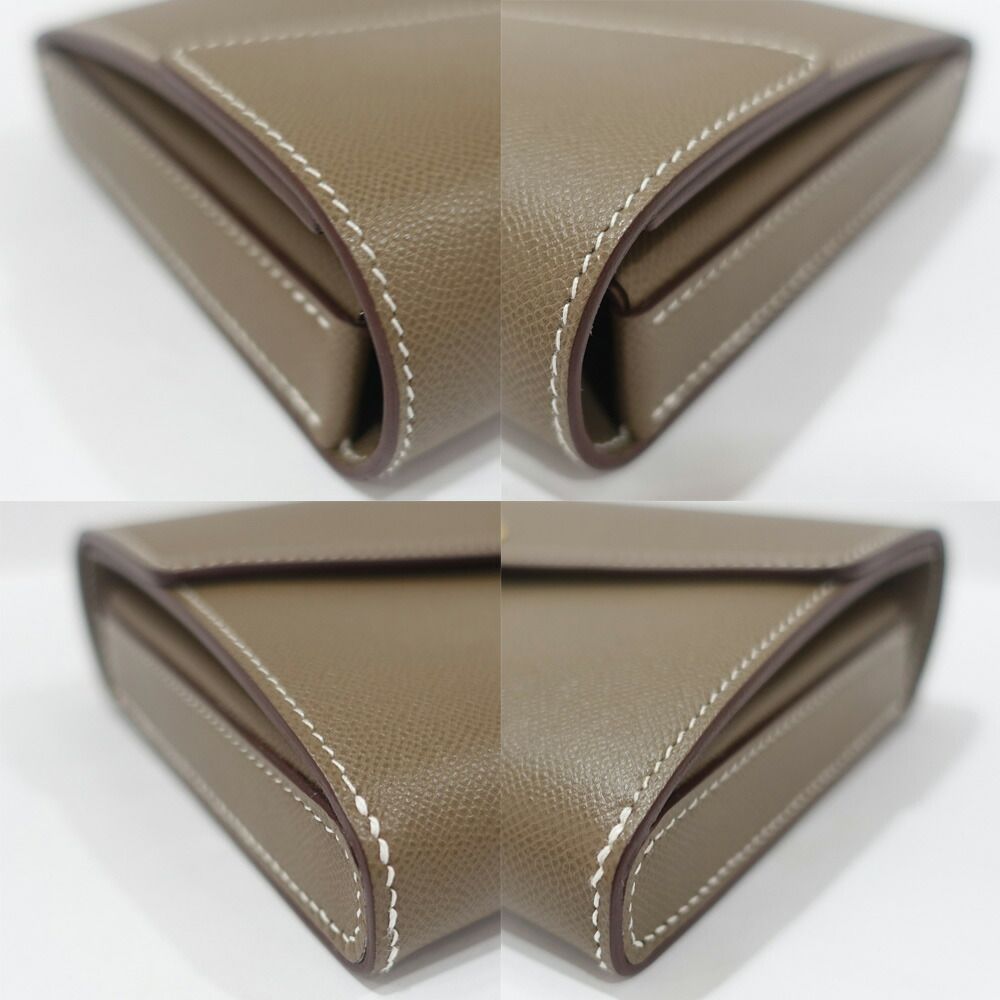 Hermes Chanier Tougo Madame Etoupe Gold Shoulder — view 8