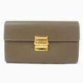 Hermes Chanier Tougo Madame Etoupe Gold Shoulder