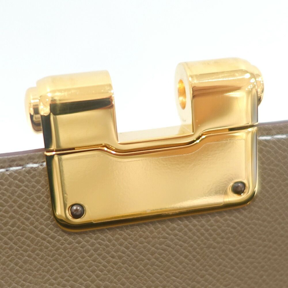 Hermes Chanier Tougo Madame Etoupe Gold Shoulder — view 3