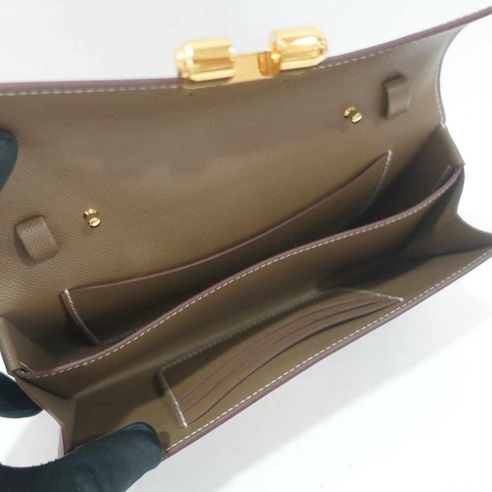 Hermes Chanier Tougo Madame Etoupe Gold Shoulder — view 4