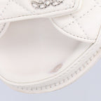 Chanel CC Logo Quilted Sandals — view 8