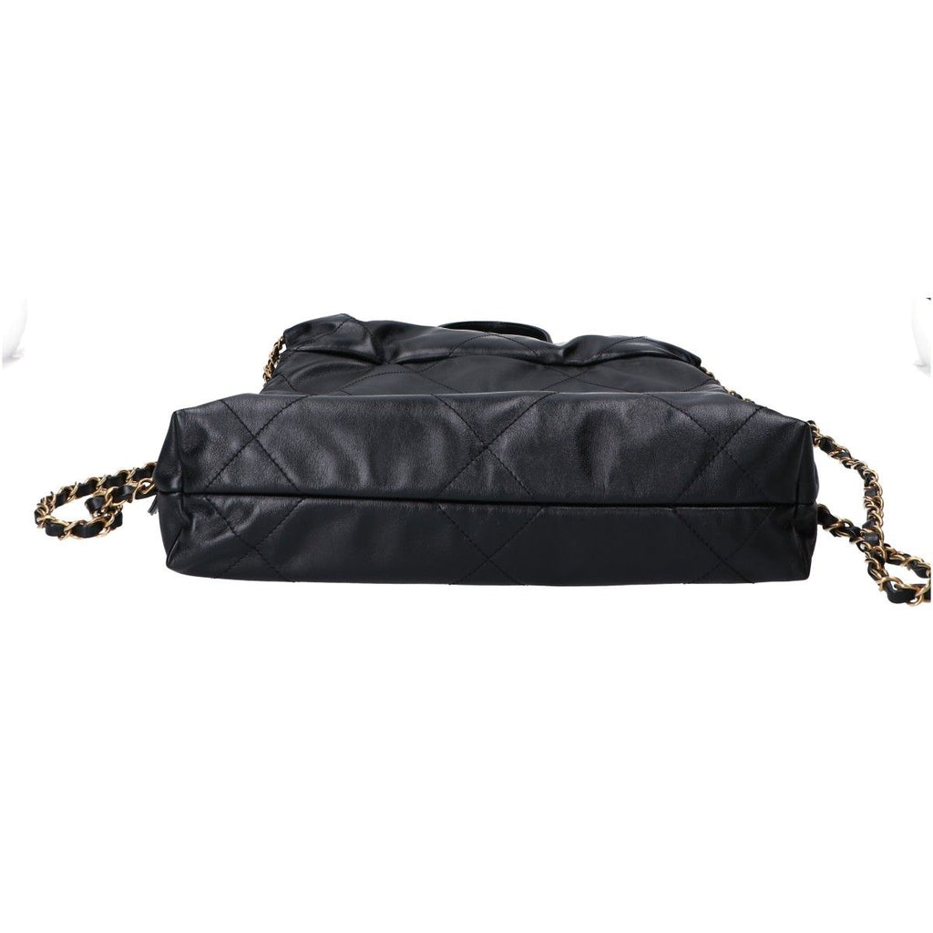 Chanel 22 Shiny Calfskin Chain Backpack Small — view 5
