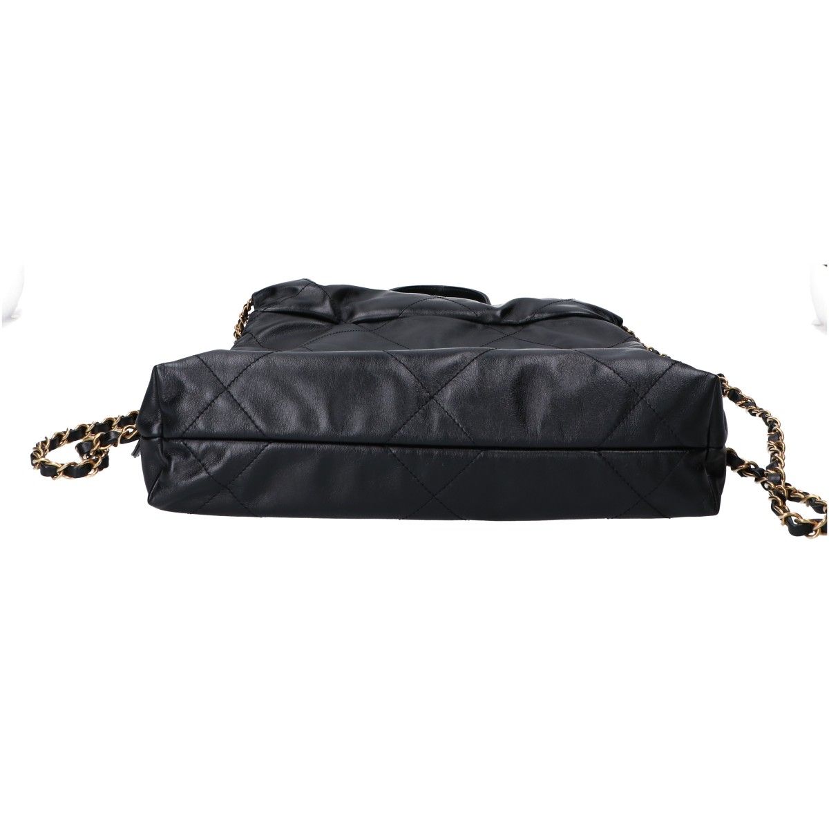 Chanel 22 Shiny Calfskin Chain Backpack Small — view 5