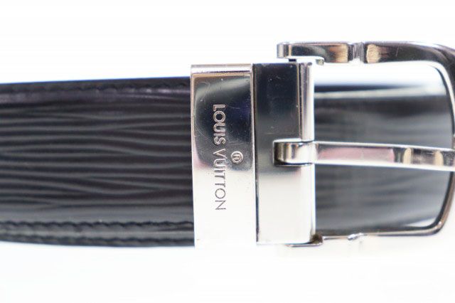 Louis Vuitton Ceinture Classic Belt Black Ardoise Silver — view 2