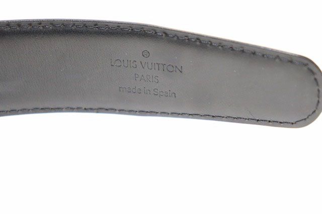 Louis Vuitton Ceinture Classic Belt Black Ardoise Silver — view 6