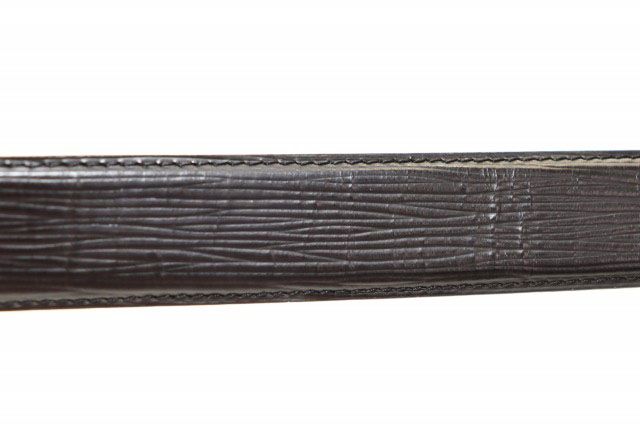 Louis Vuitton Ceinture Classic Belt Black Ardoise Silver — view 3