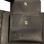 Loewe Soft Grain Calf Bifold Wallet Gray Black Leather — view 7