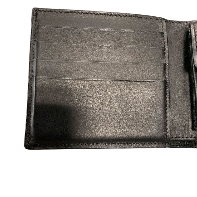 Loewe Soft Grain Calf Bifold Wallet Gray Black Leather — view 3