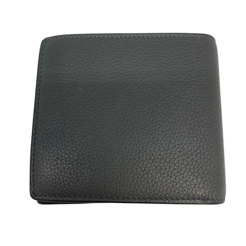 Loewe Soft Grain Calf Bifold Wallet Gray Black Leather — view 2