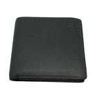 Loewe Soft Grain Calf Bifold Wallet Gray Black Leather