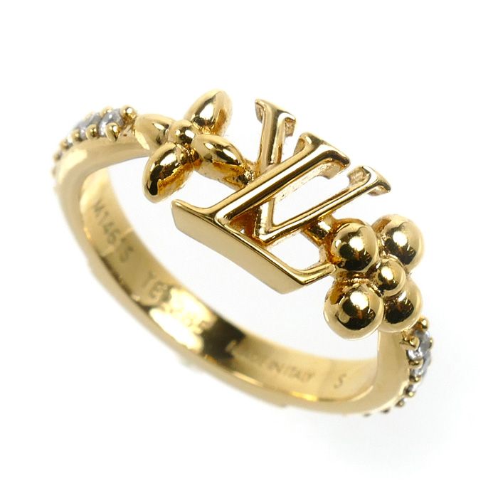 Louis Vuitton Rhinestone LV Iconic Ring