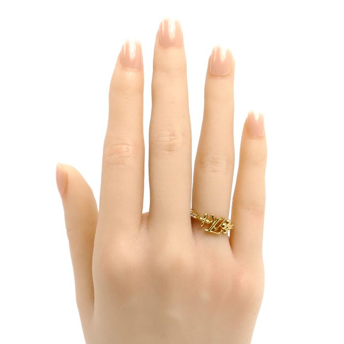 Louis Vuitton Rhinestone LV Iconic Ring — view 7