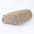 Gucci GG Canvas Leather Tote Shoulder Business Document Beige — view 5