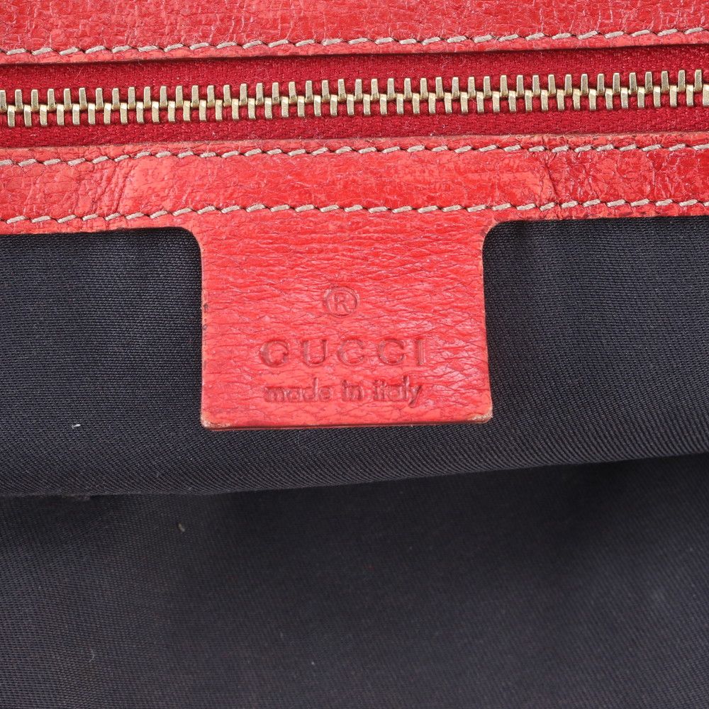 Gucci GG Canvas Sherry Charm Leather Tote Shoulder — view 9
