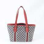 Gucci GG Canvas Sherry Charm Leather Tote Shoulder — view 3