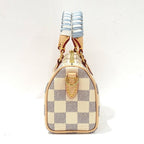 Louis Vuitton Nano Speedy Damier Azur White GD Shoulder — view 4