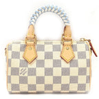 Louis Vuitton Nano Speedy Damier Azur White GD Shoulder — view 2