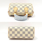 Louis Vuitton Nano Speedy Damier Azur White GD Shoulder — view 5