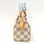 Louis Vuitton Nano Speedy Damier Azur White GD Shoulder — view 3