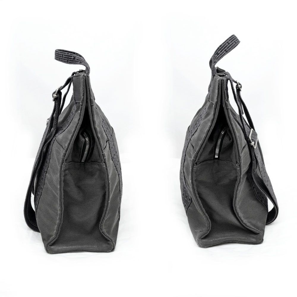 Hermes Her Line a Dos MM Gray Canvas Backpack Tote — view 3