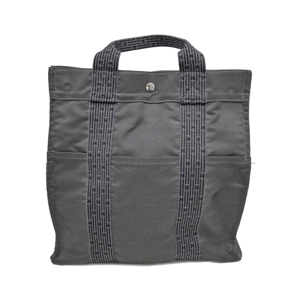 Hermes Her Line a Dos MM Gray Canvas Backpack Tote