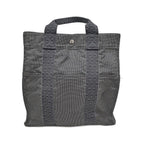 Hermes Her Line a Dos MM Gray Canvas Backpack Tote