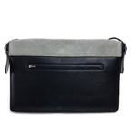 Celine Handbag Diamond Clutch Suede Leather Gray Black — view 2