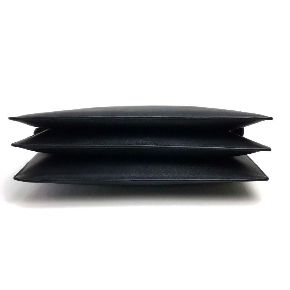 Celine Handbag Diamond Clutch Suede Leather Gray Black — view 3
