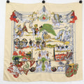 Hermes Au Fil de la Soie Carre 90 Silk Scarf
