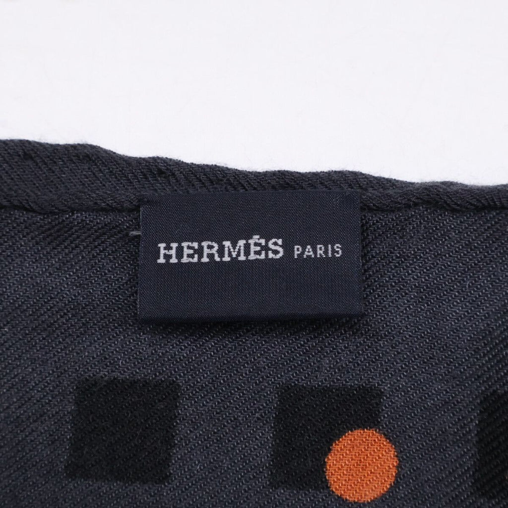 Hermes Dot Cashmere Silk Shawl Scarf — view 7