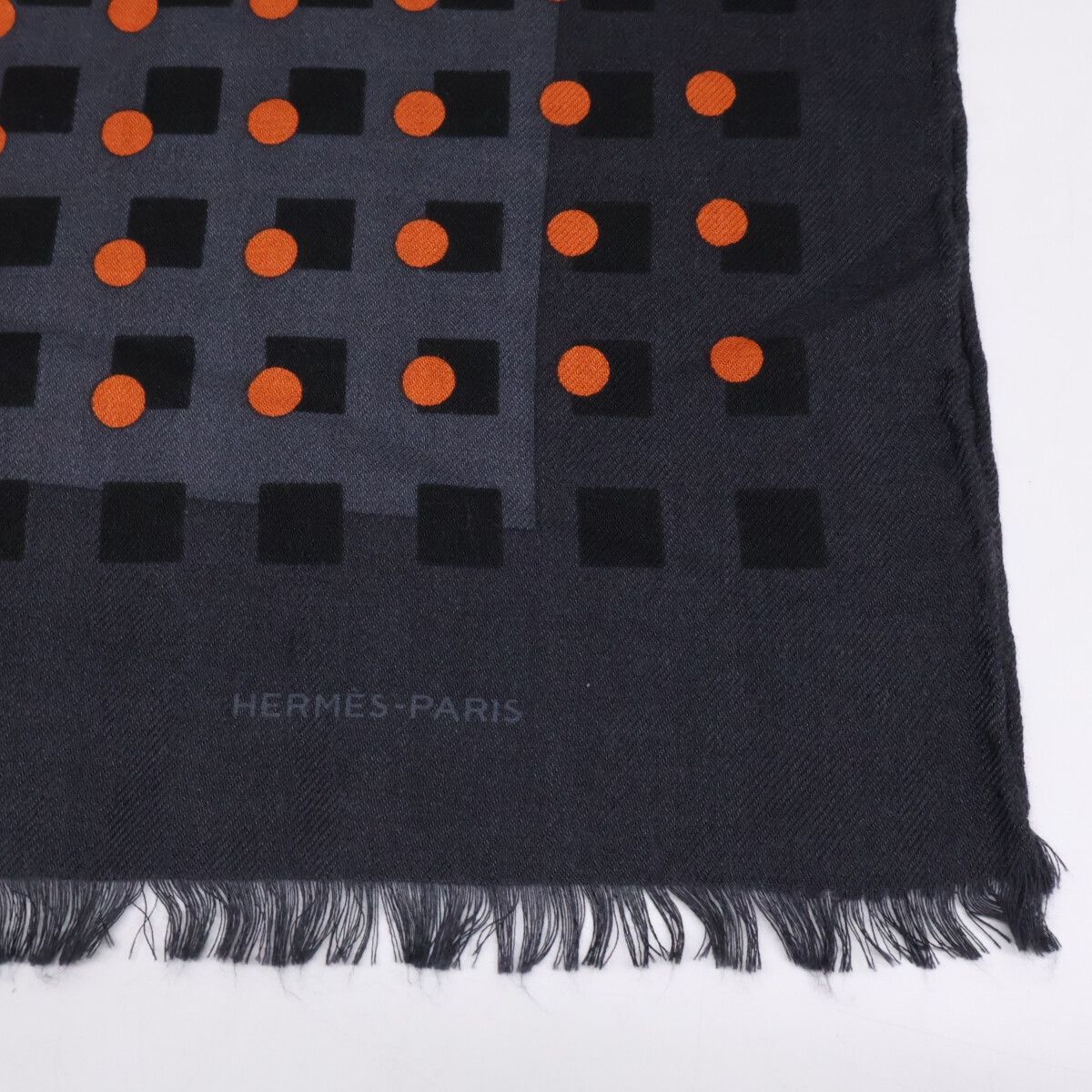 Hermes Dot Cashmere Silk Shawl Scarf — view 6