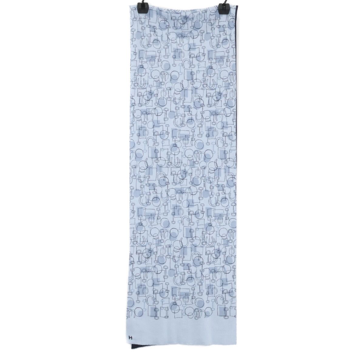 Hermes All Over Pattern Cashmere Silk Scarf — view 4