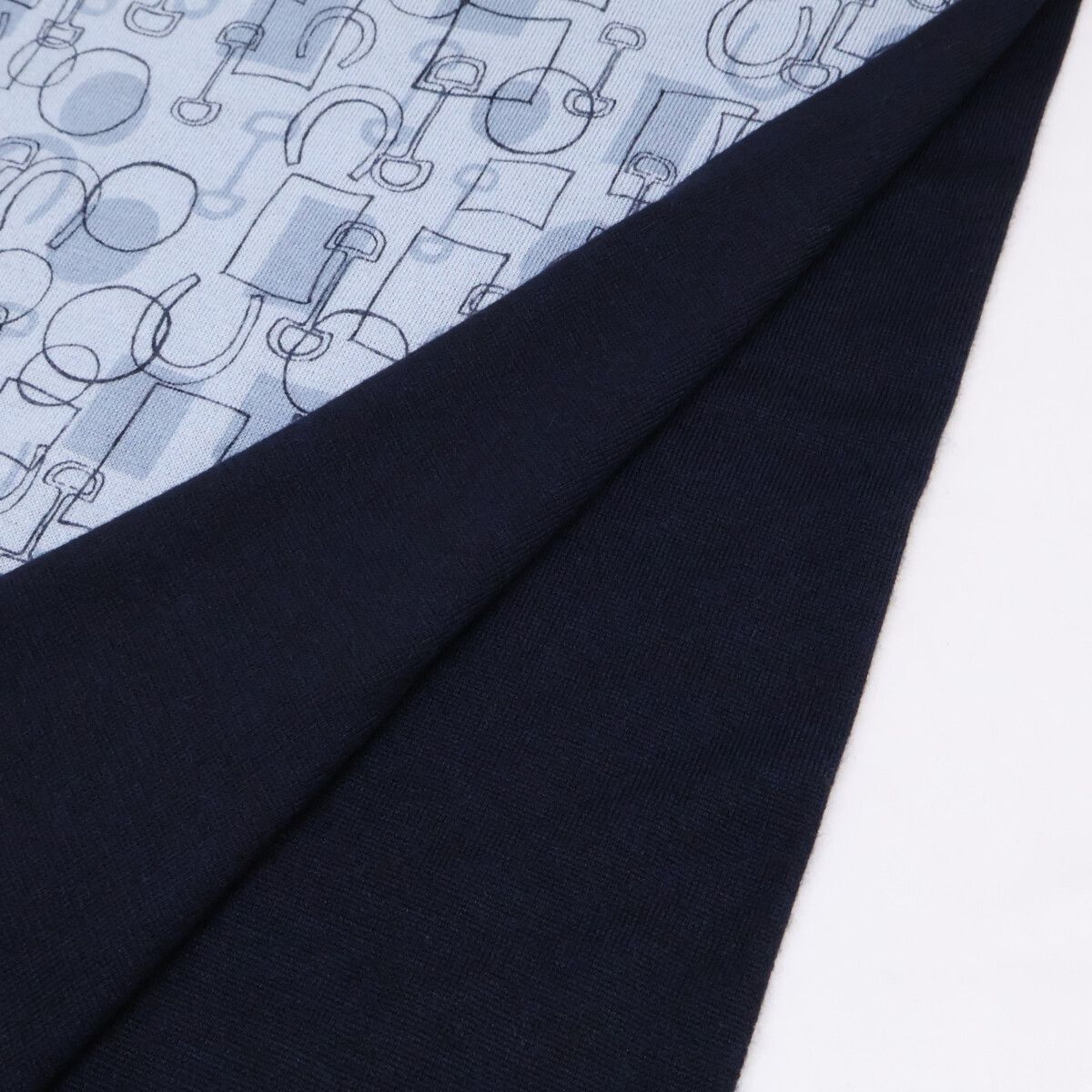 Hermes All Over Pattern Cashmere Silk Scarf — view 3