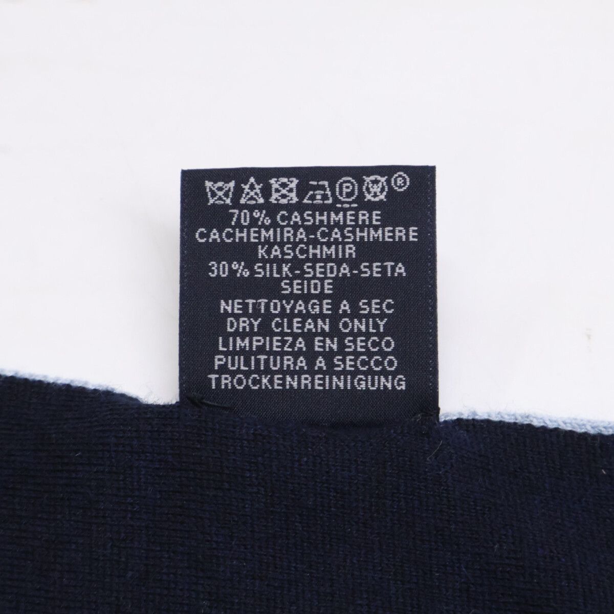Hermes All Over Pattern Cashmere Silk Scarf — view 8