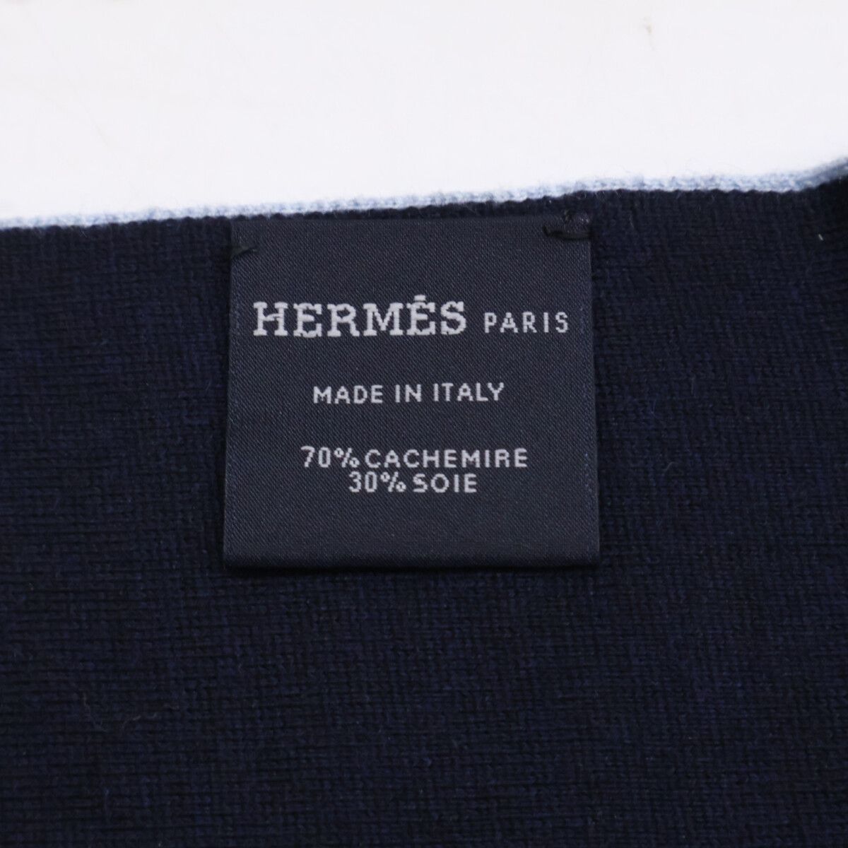 Hermes All Over Pattern Cashmere Silk Scarf — view 7