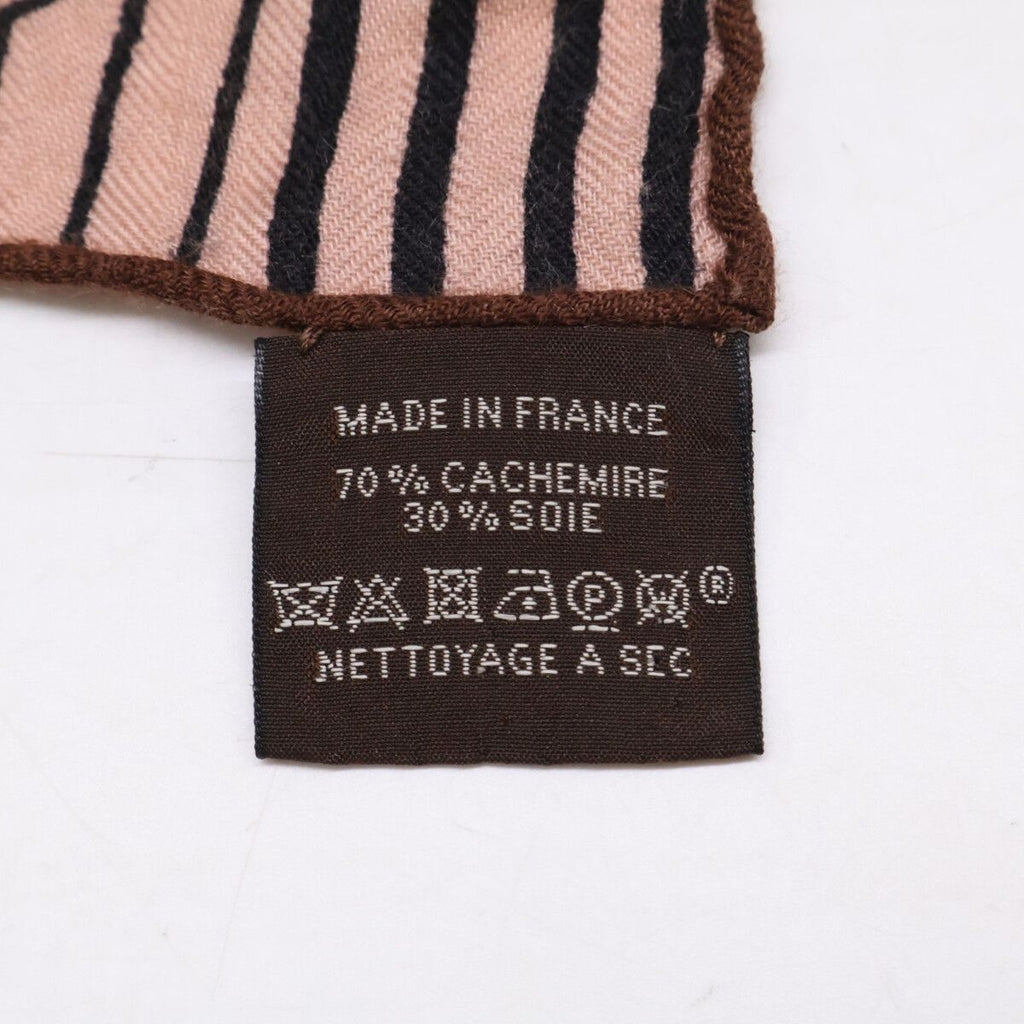 Hermes Jeu Des Omnibus Et Dames Blanches and White Game Carre Juan Cashmere — view 7